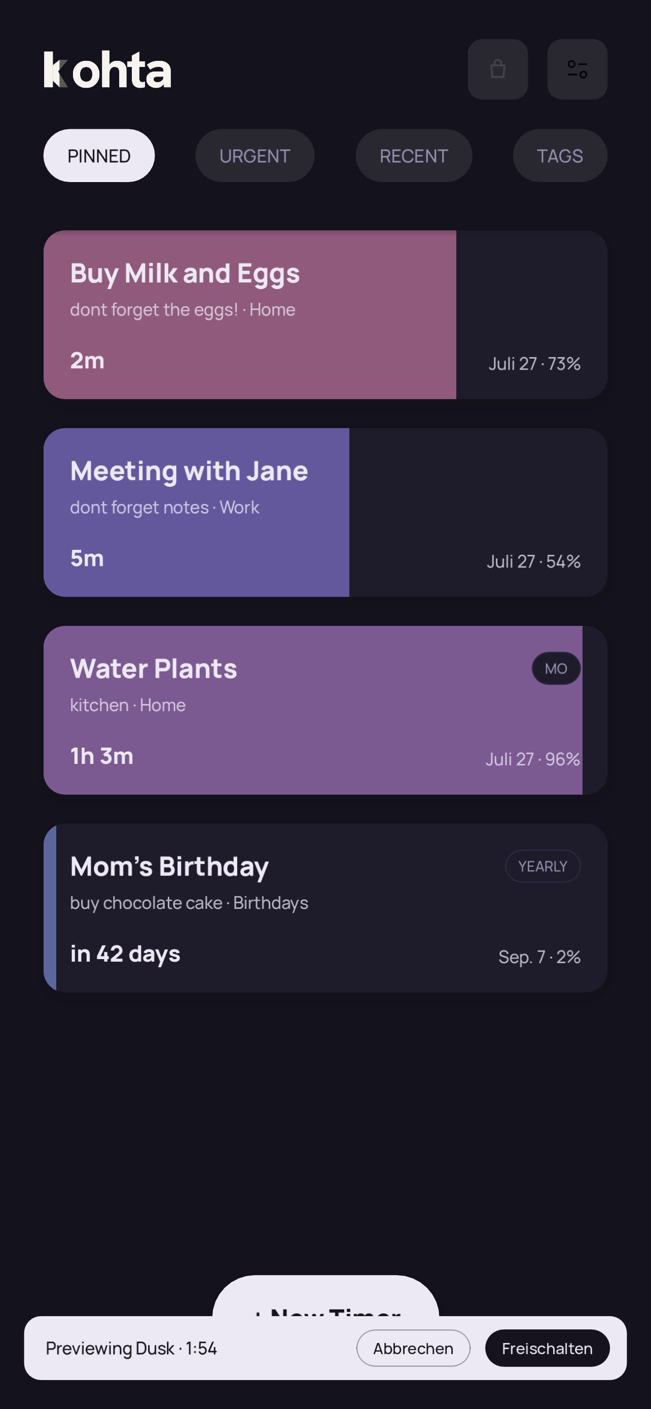 Kohta Dusk theme